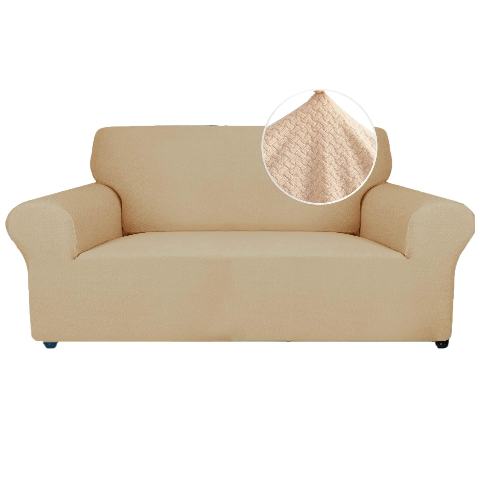 Ystyle Copridivano 2 Posti Elasticizzato, Beige Giallo
