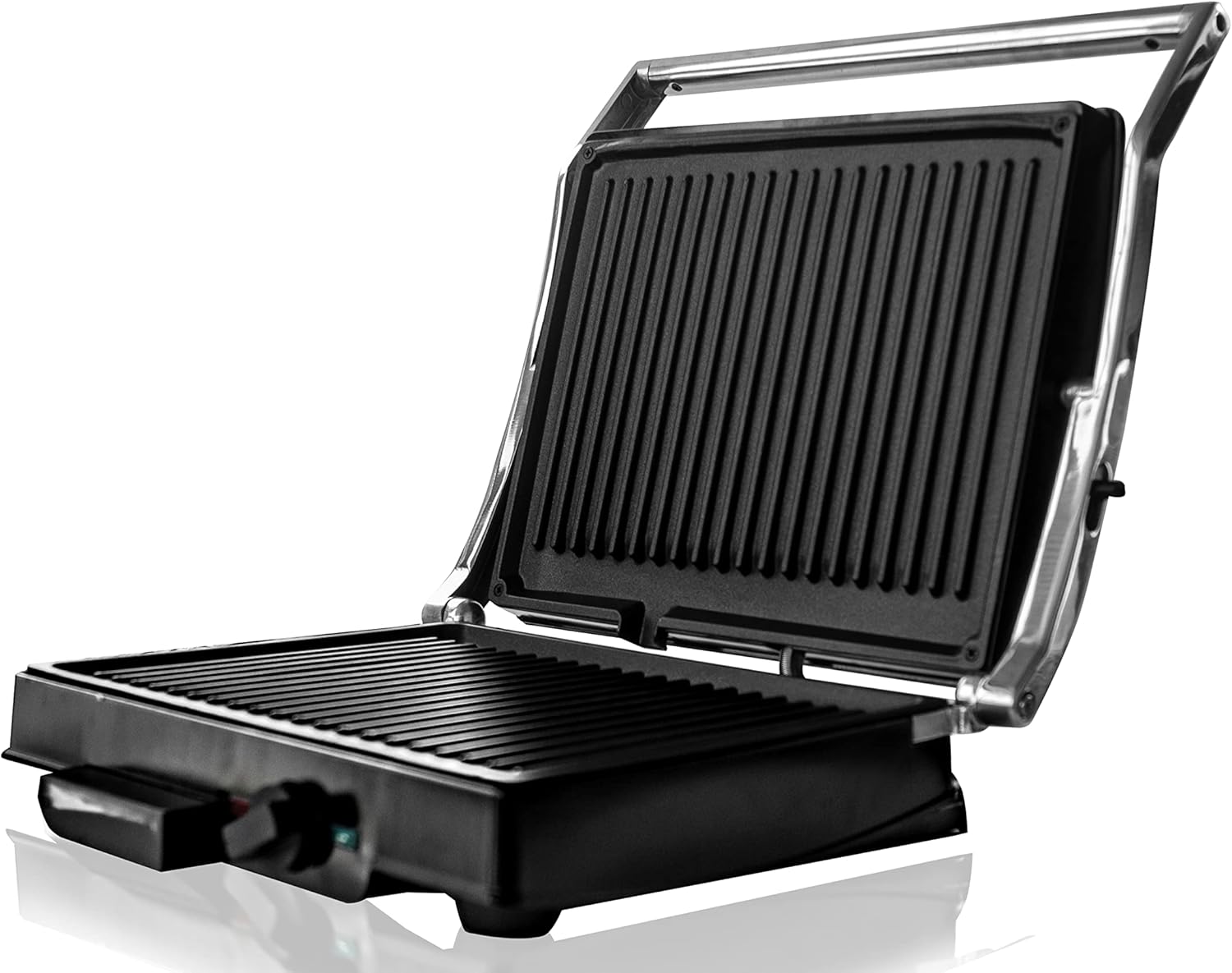 Behome Bistecchiera Elettrica 1800W con Doppia Piastra - immagine 1