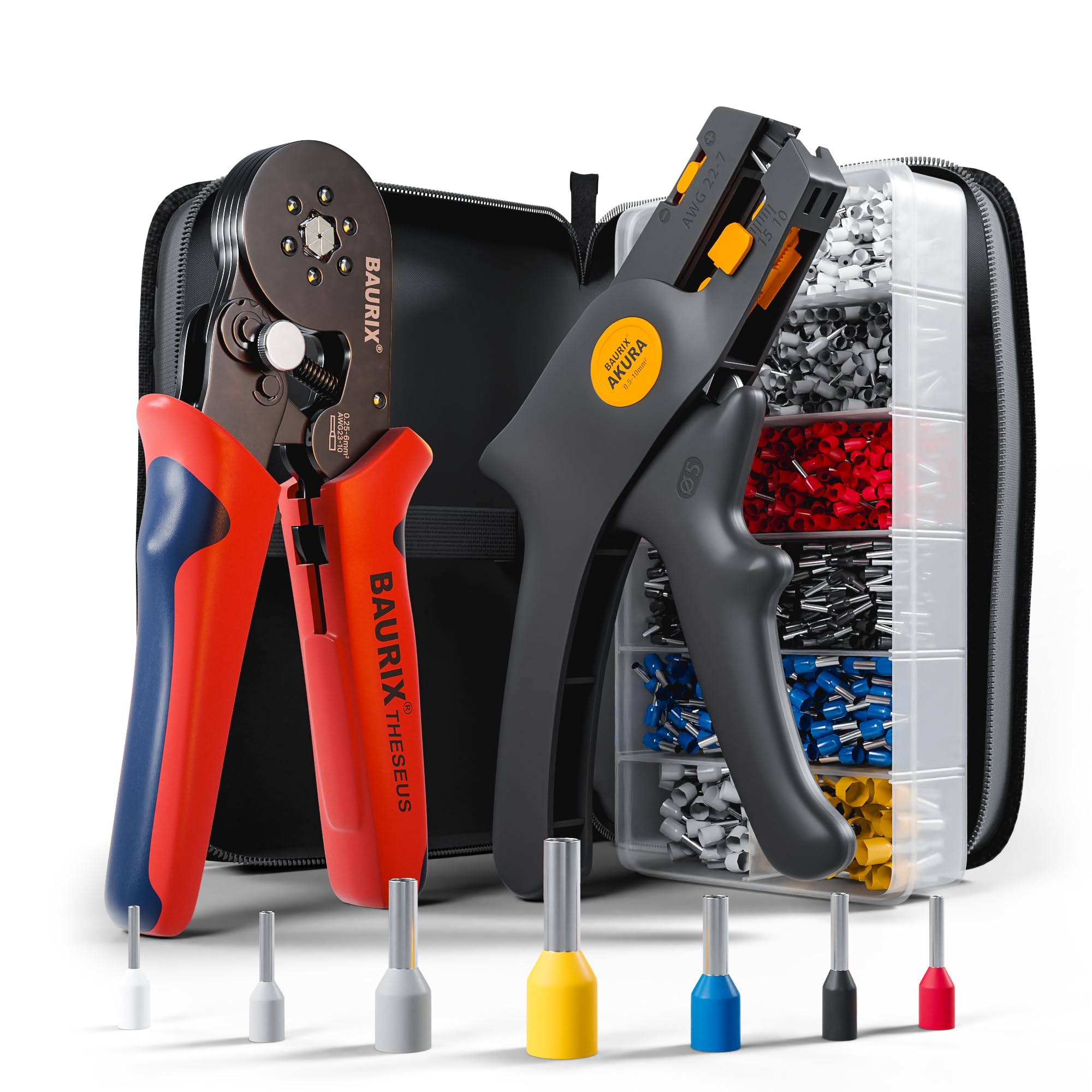 Baurix® Set Pinza Crimpatrice Esagonale THESEUS