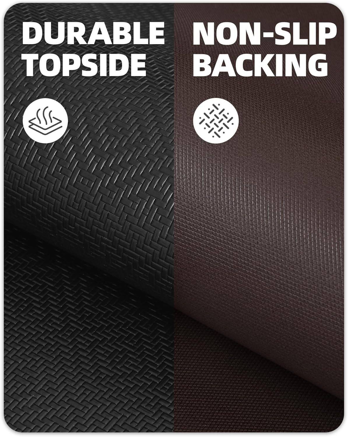 Color&geometry Tappeto Cucina Antiscivolo Lavabile, Nero - immagine 2