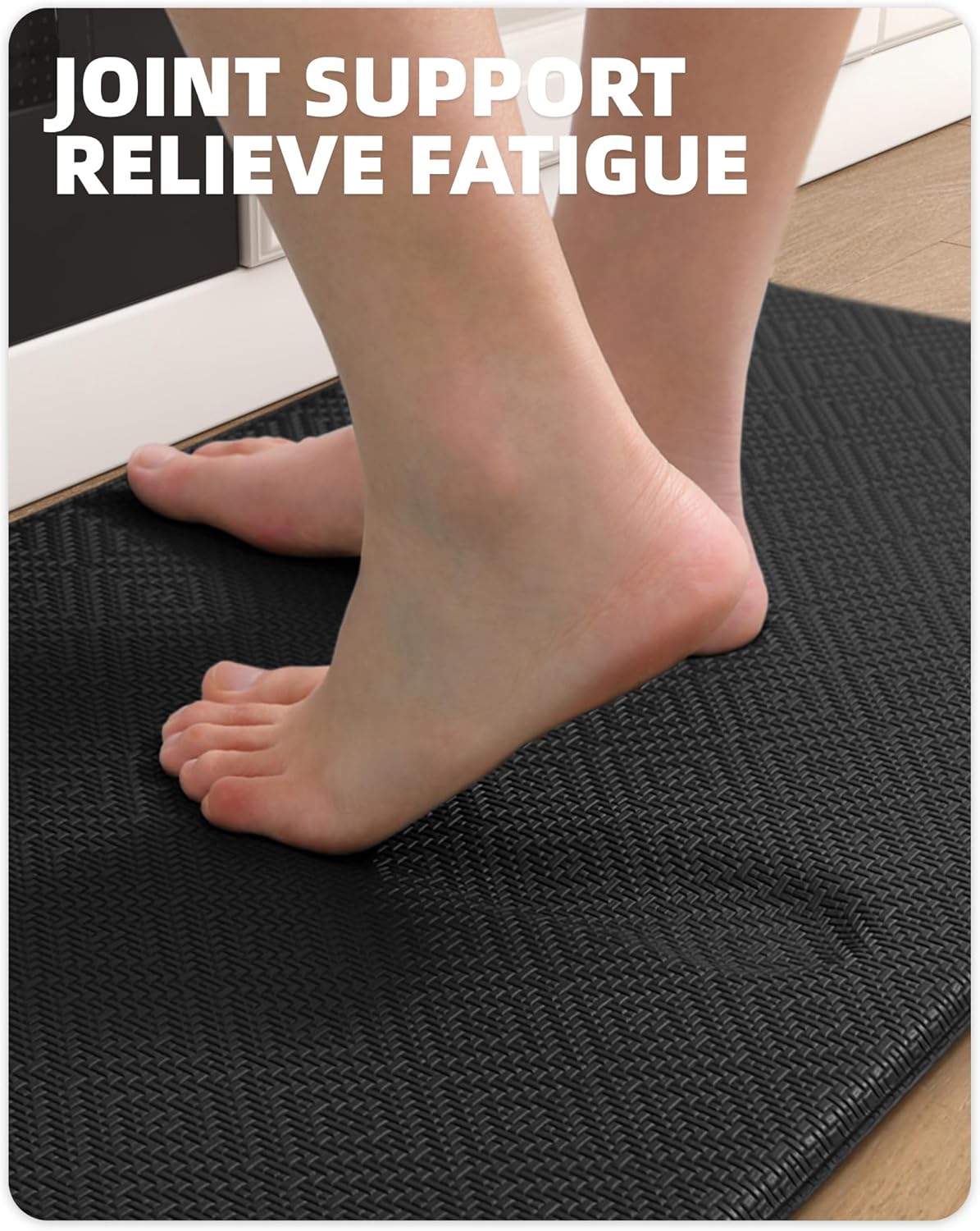 Color&geometry Tappeto Cucina Antiscivolo Lavabile, Nero - immagine 4