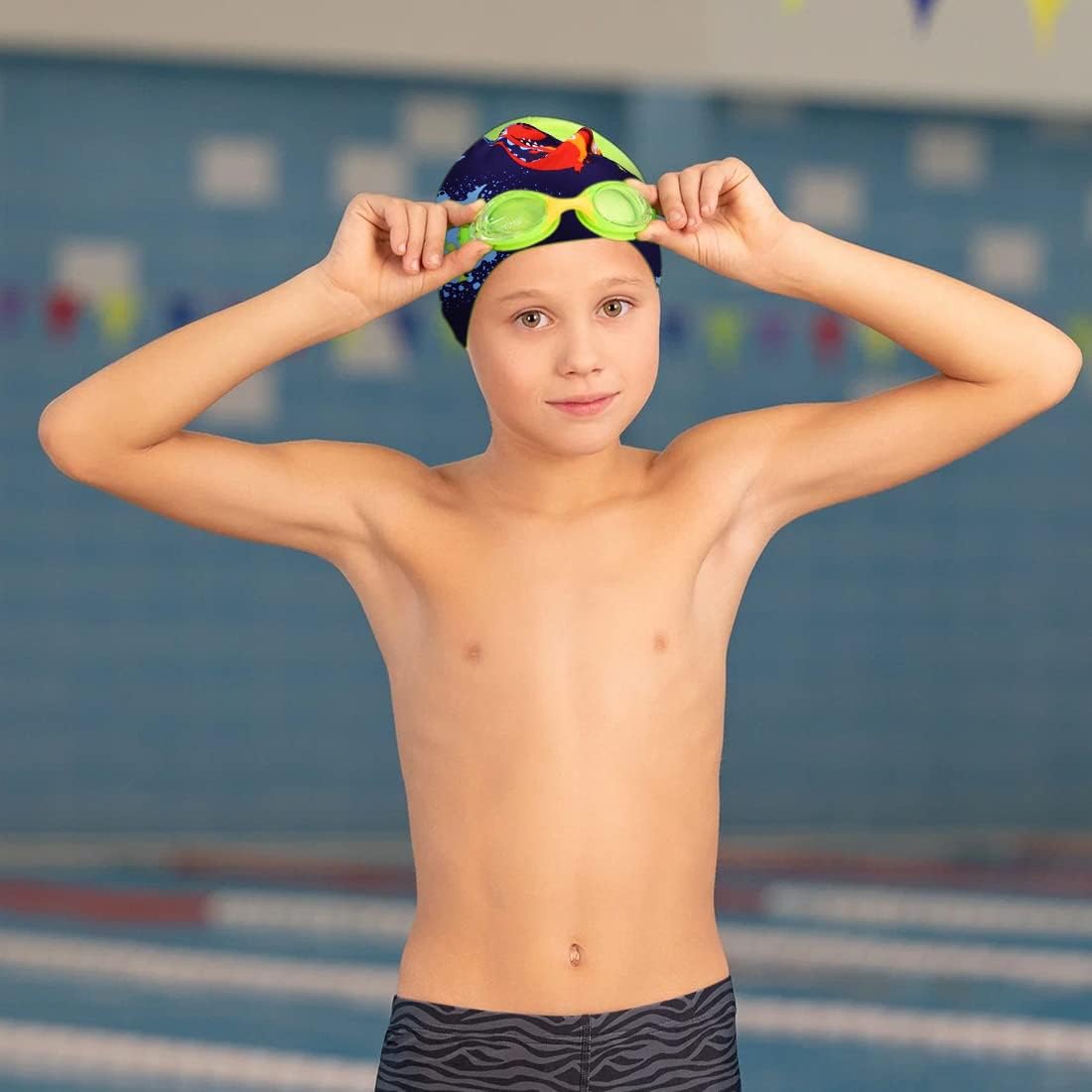 Scjjz Cuffie da Nuoto Elasticizzate per Bambini (2 pz) - immagine 5