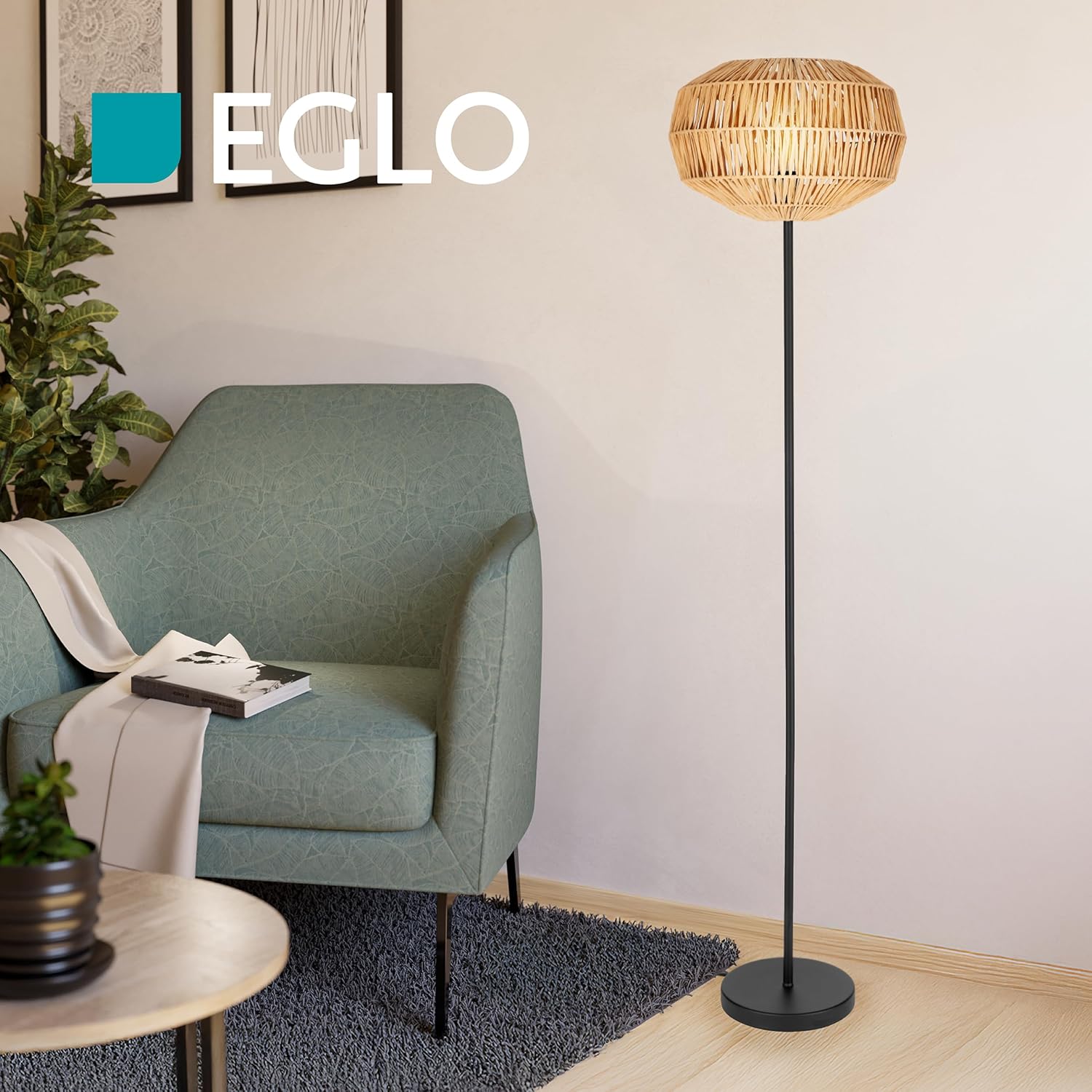 Eglo Lampada da Terra Sheldon Boho 153,5 cm - immagine 3