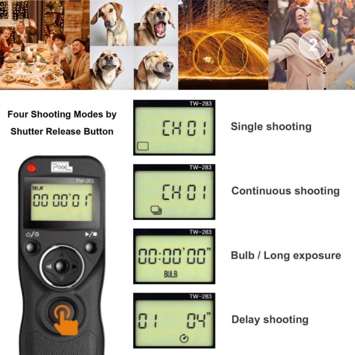 Pixel Timer Fotocamera Telecomando Wireless TW-283 N3 - immagine 3
