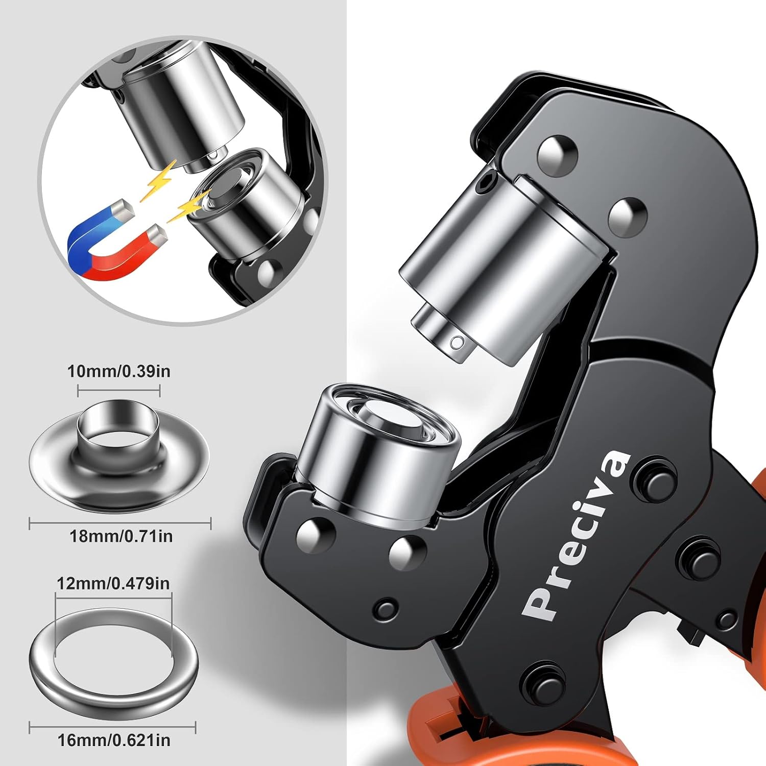 Preciva Occhiellatrice per Teloni con 500 Occhielli 10mm - immagine 4