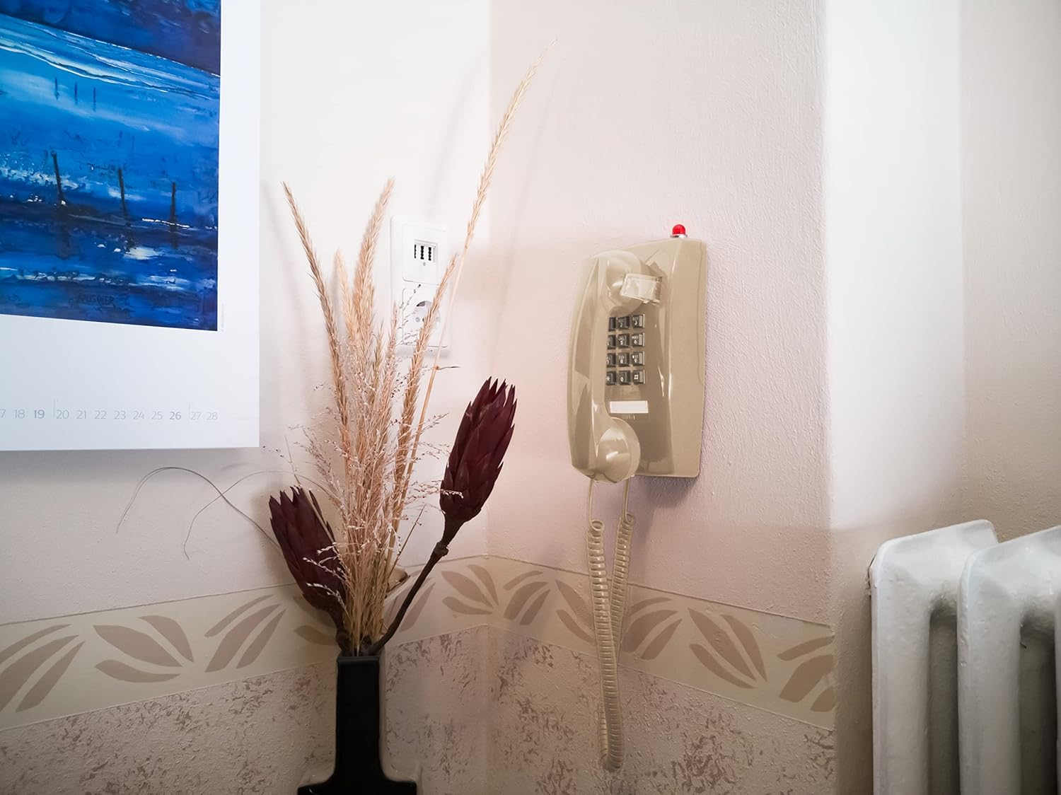 Opis Wallfon Cavo - Telefono da Parete Retrò Beige - immagine 5