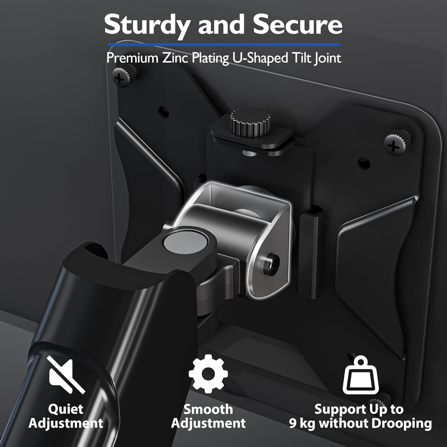 Bontec Supporto Monitor Braccio Regolabile 13"-32" - immagine 2