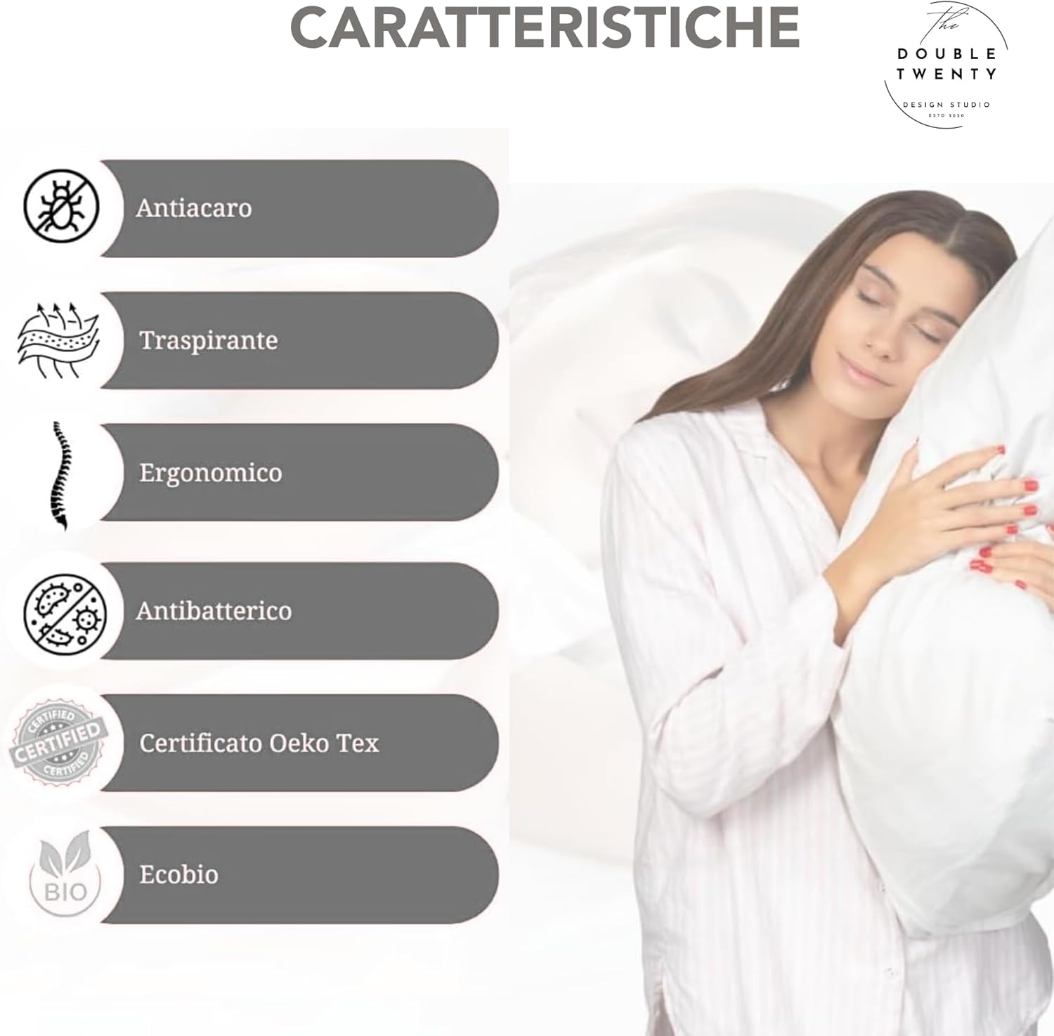 Cuscino in Memory Foam Ergonomico 13 cm - immagine 4