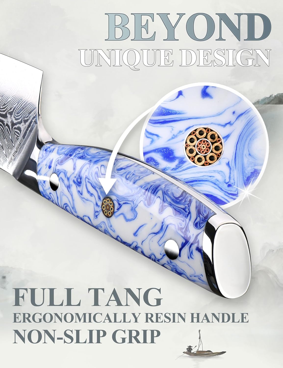 Shangdao Coltello da Chef Kiritsuke 8 Pollici - immagine 3