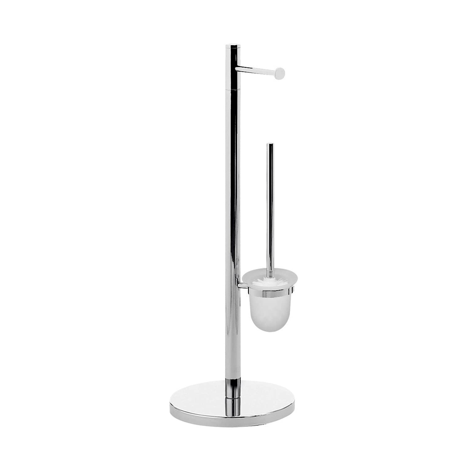 Gedy Tracy Porta Carta Igienica e Scopino Cromato