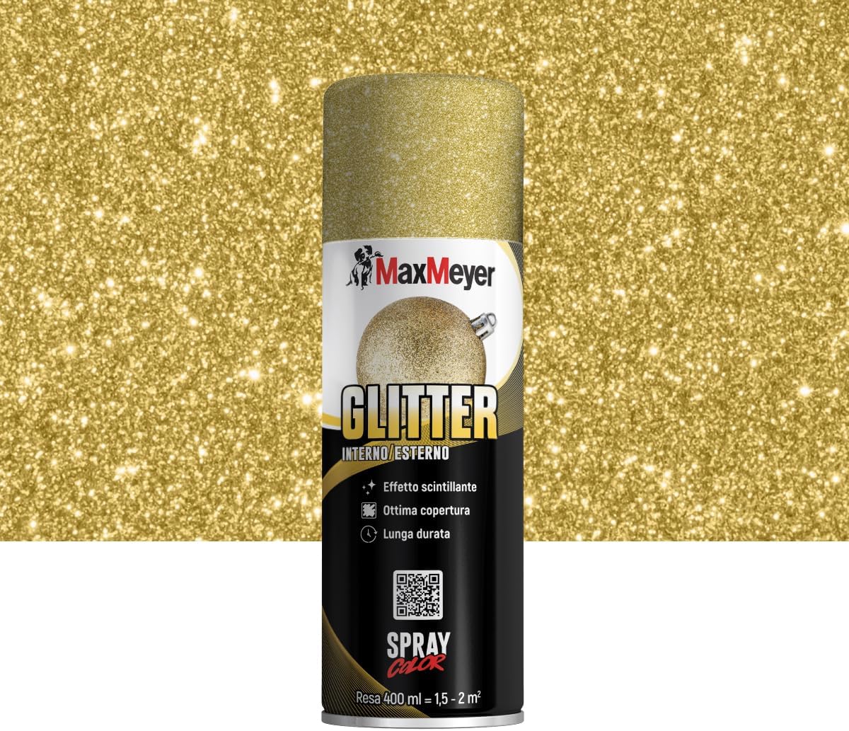 MAXMEYER Spray Glitter Oro 0.400 L - immagine 2