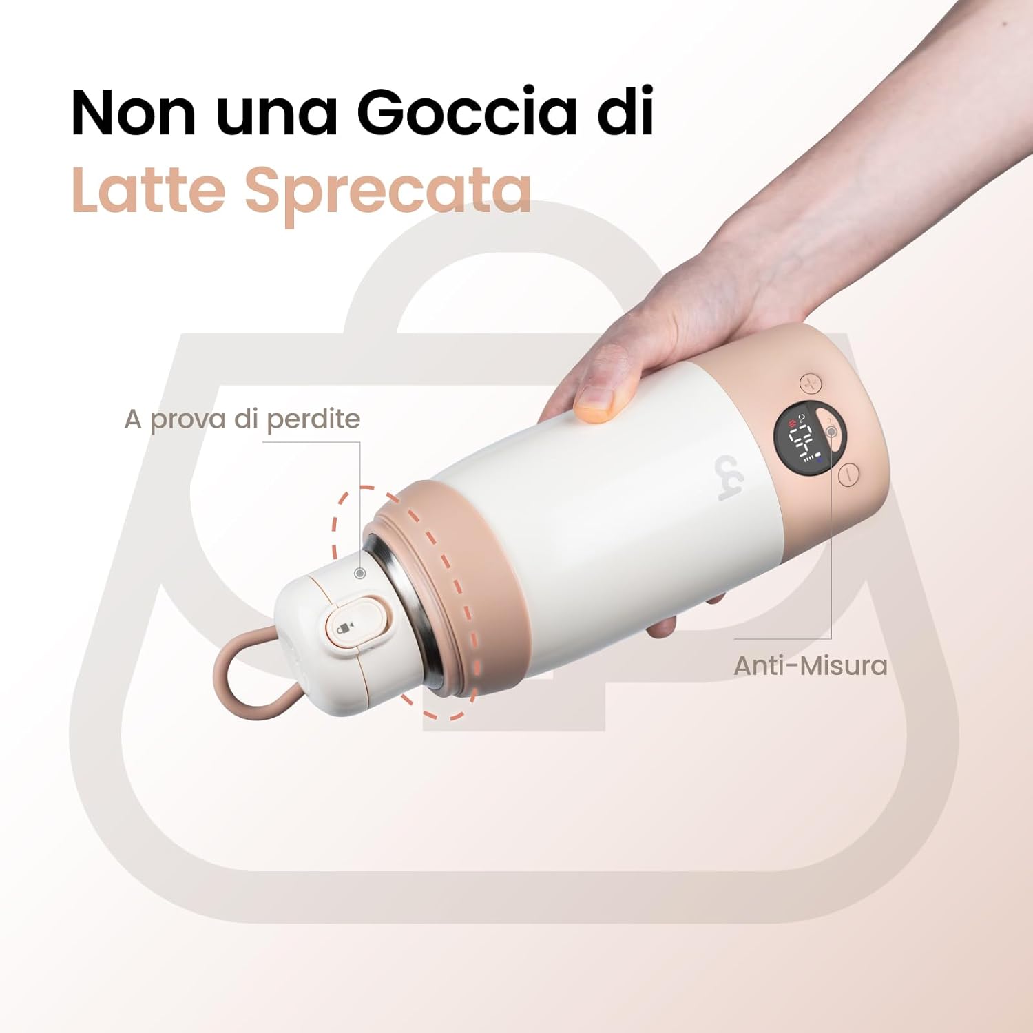 Scaldabiberon Portatile Ricaricabile USB 500ml - immagine 7