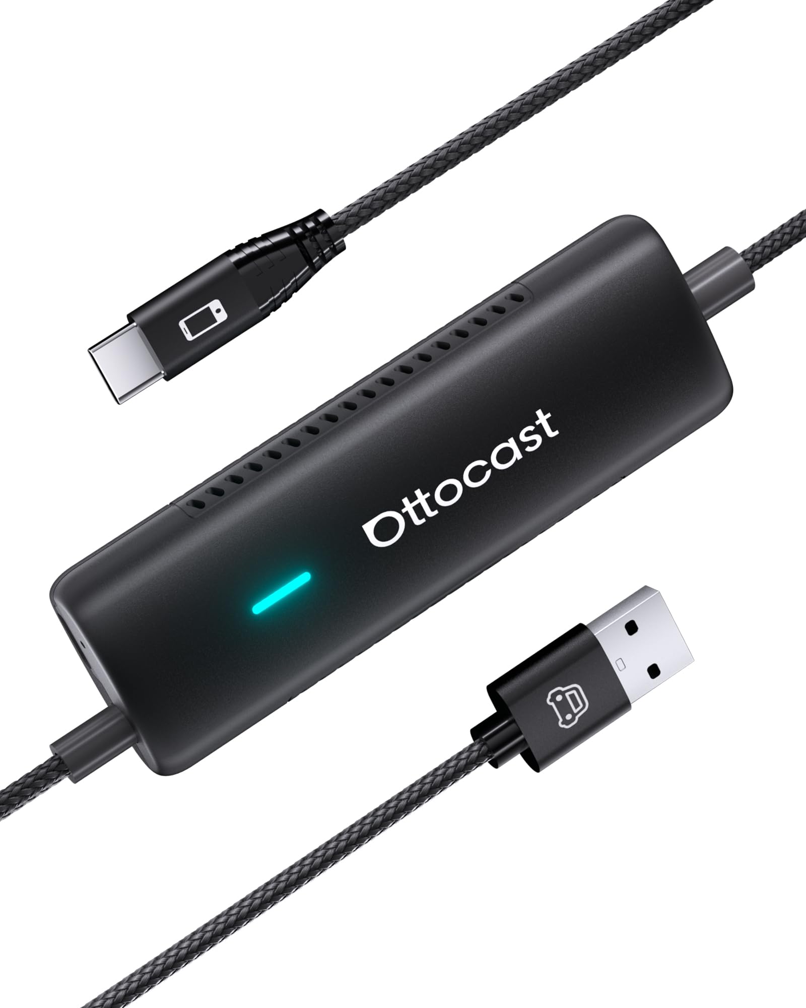 Ottocast Mirror Touch 2025 - Adattatore Wireless CarPlay 3-in-1