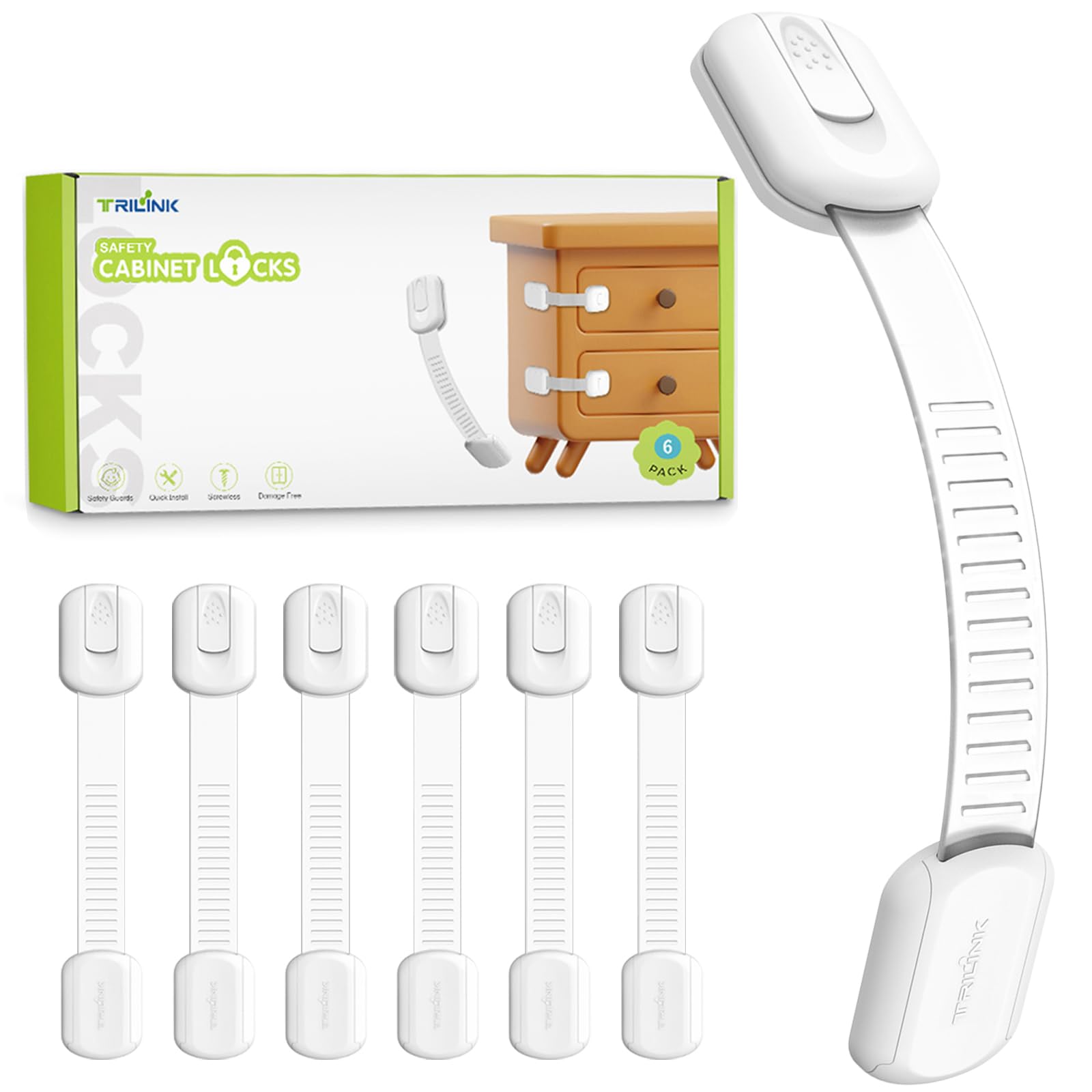 Blocca Cassetti per Bambini - Pacco da 6