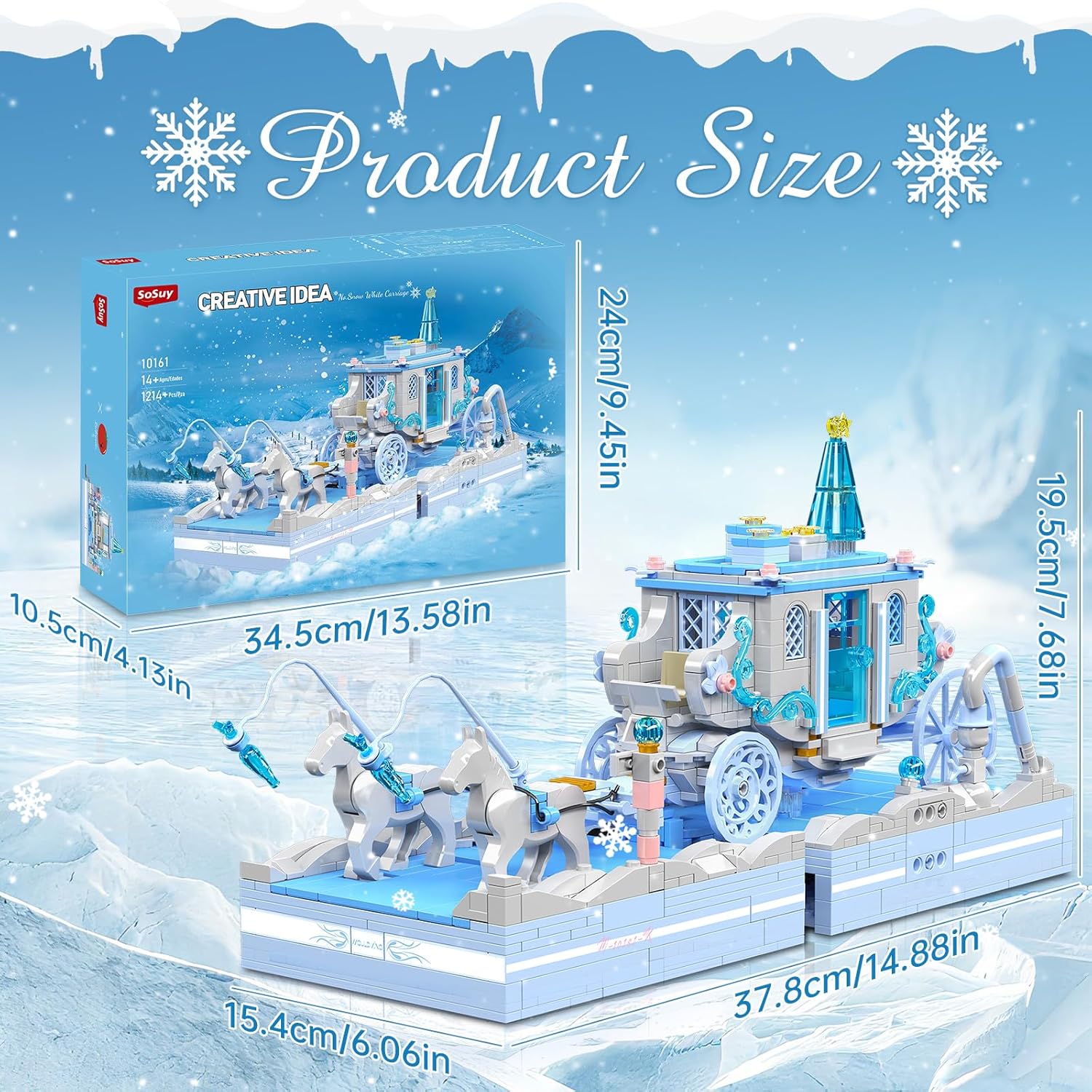 Sosuy Set Costruzione Biancaneve - Giocattolo STEM - immagine 2