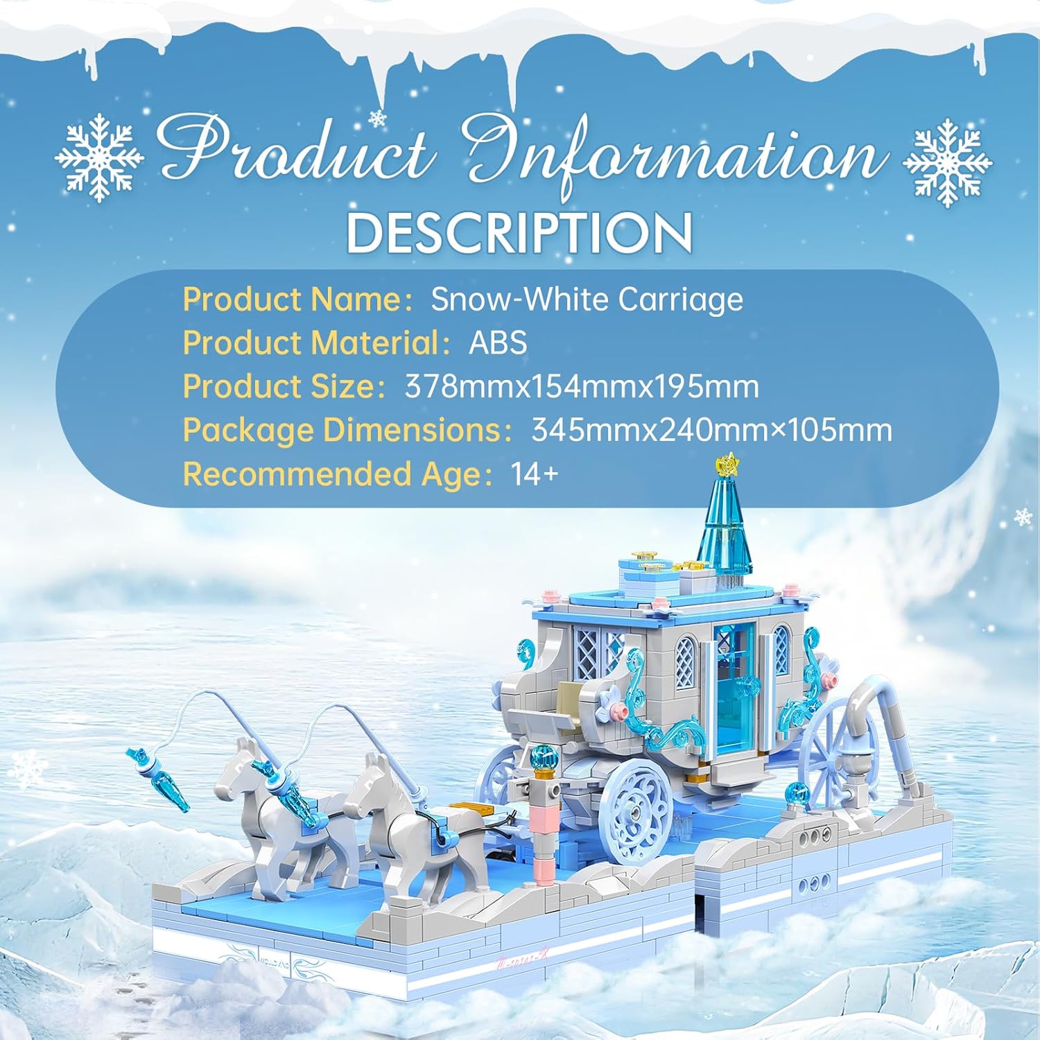 Sosuy Set Costruzione Biancaneve - Giocattolo STEM - immagine 3