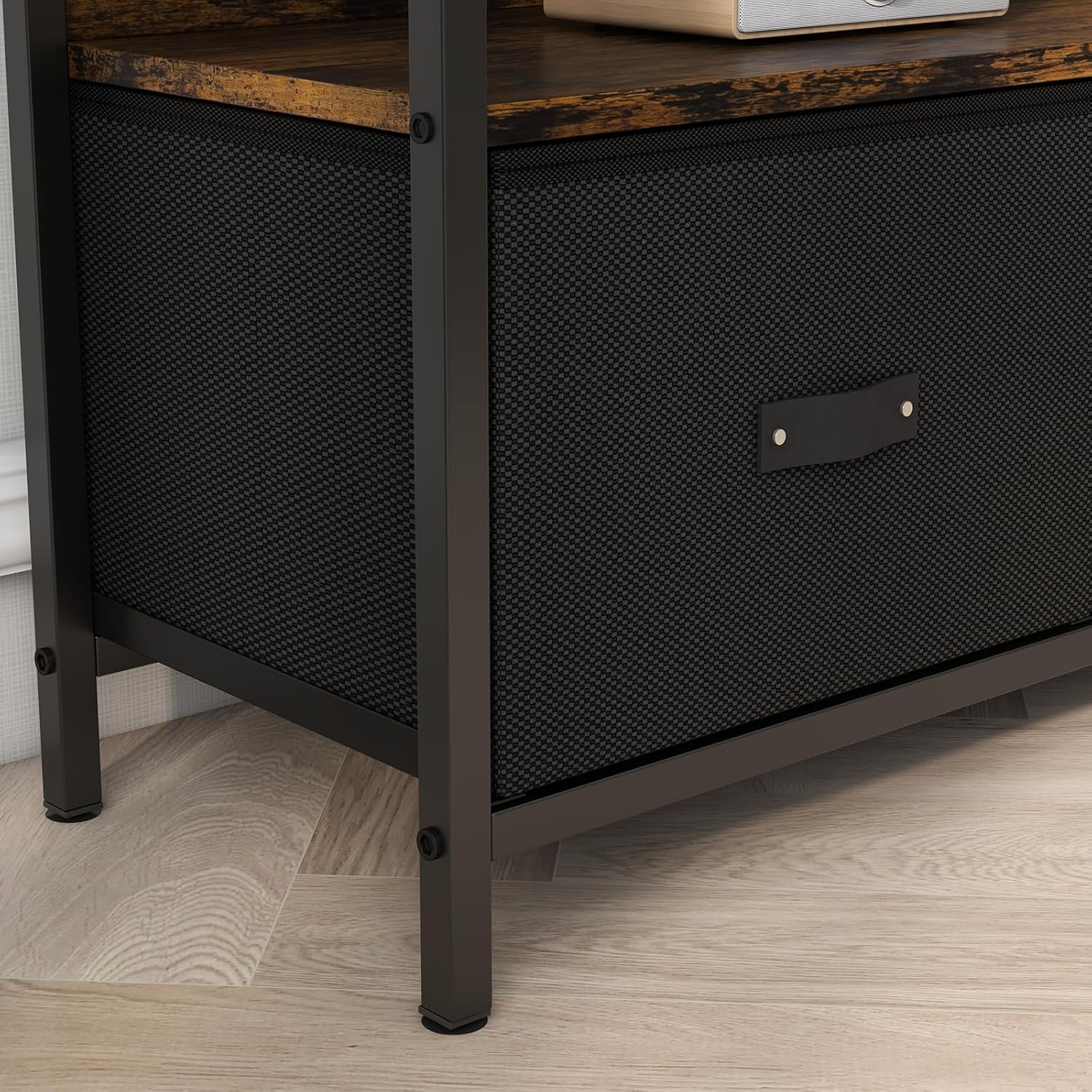 Mobile TV con 2 Scomparti Aperti e 3 Cassetti - immagine 6