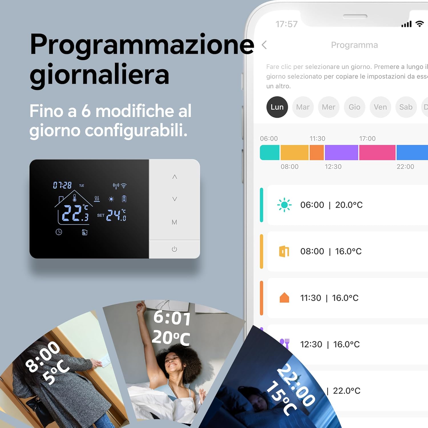 Termostato Wi-Fi a Batteria per Caldaia a Gas - immagine 4