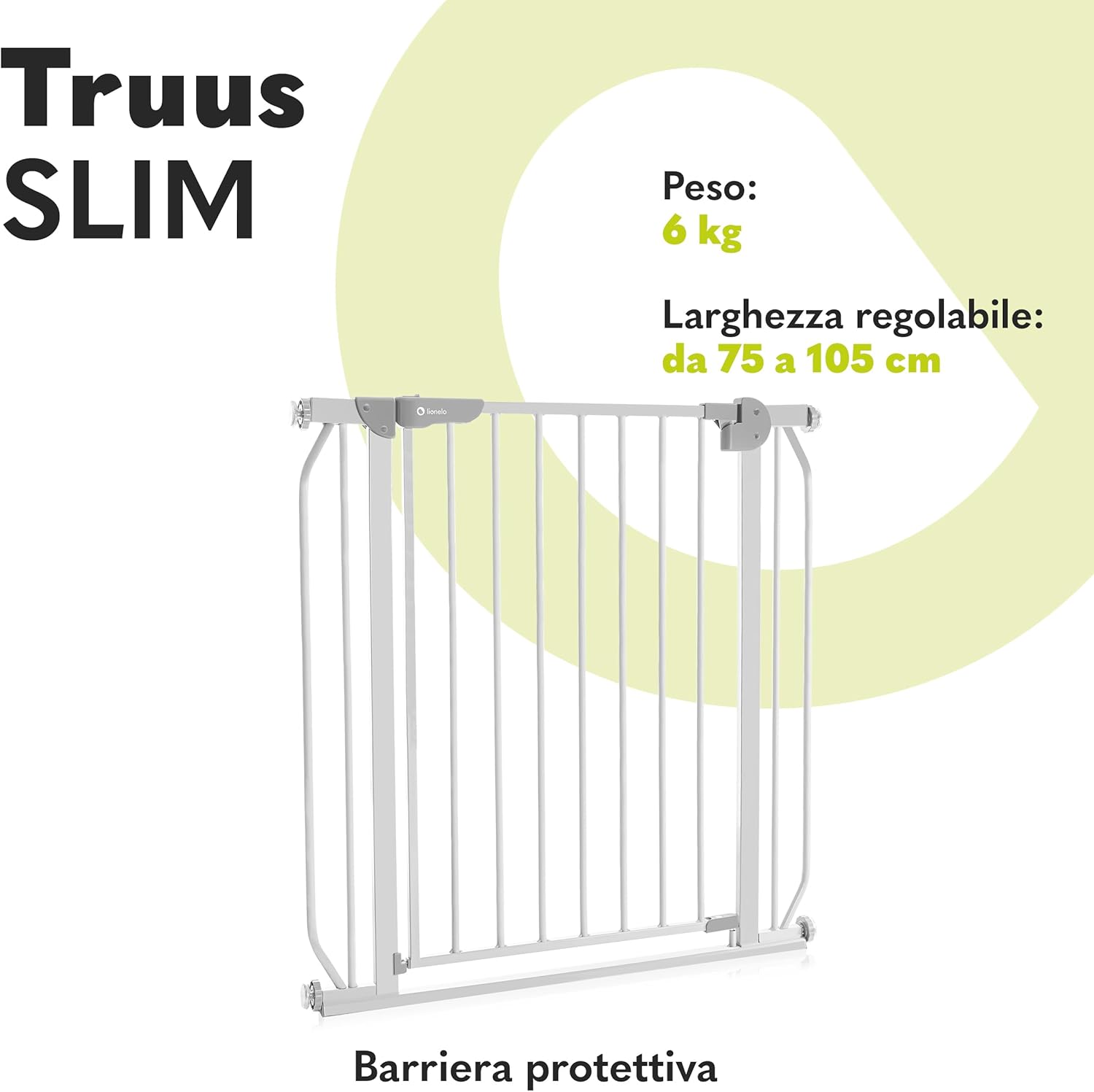 Lionelo Truus Slim - Cancelletto di Sicurezza 75-105cm - immagine 2