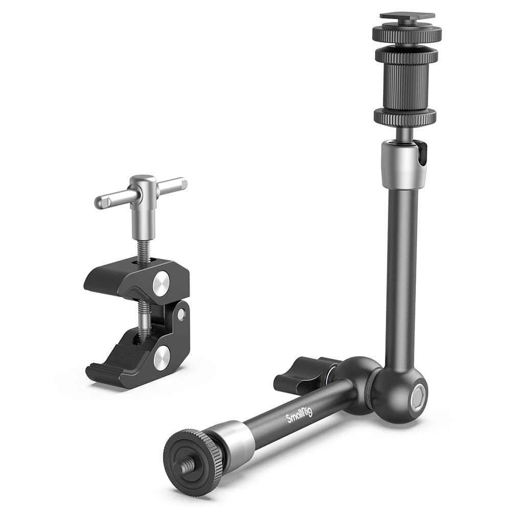 Smallrig Super Clamp e Magic Arm (11'') con Cold Shoe