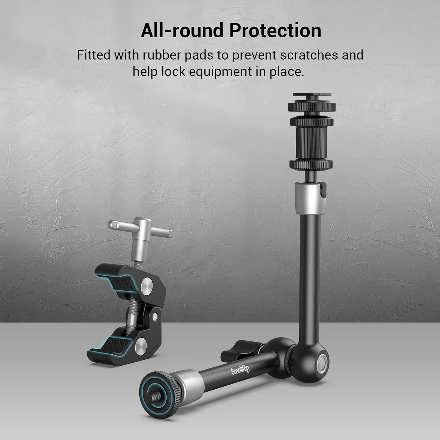 Smallrig Super Clamp e Magic Arm (11'') con Cold Shoe - immagine 3