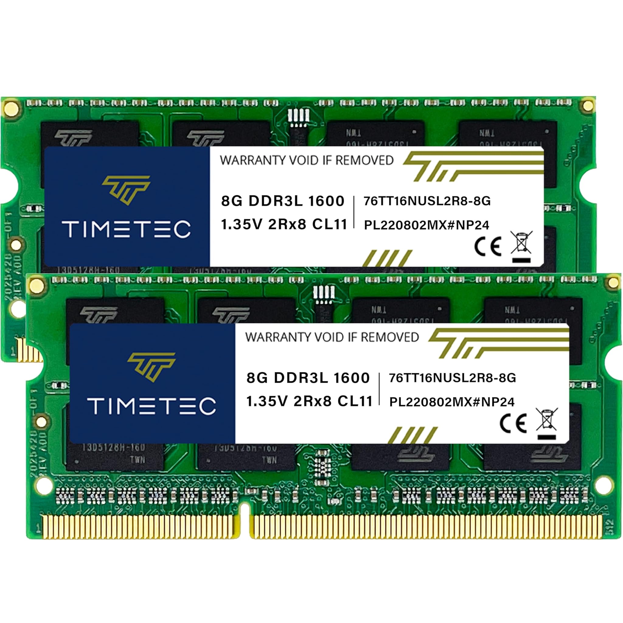 Timetec Premium 16GB (2x8GB) DDR3L/DDR3 1600 MHz SODIMM