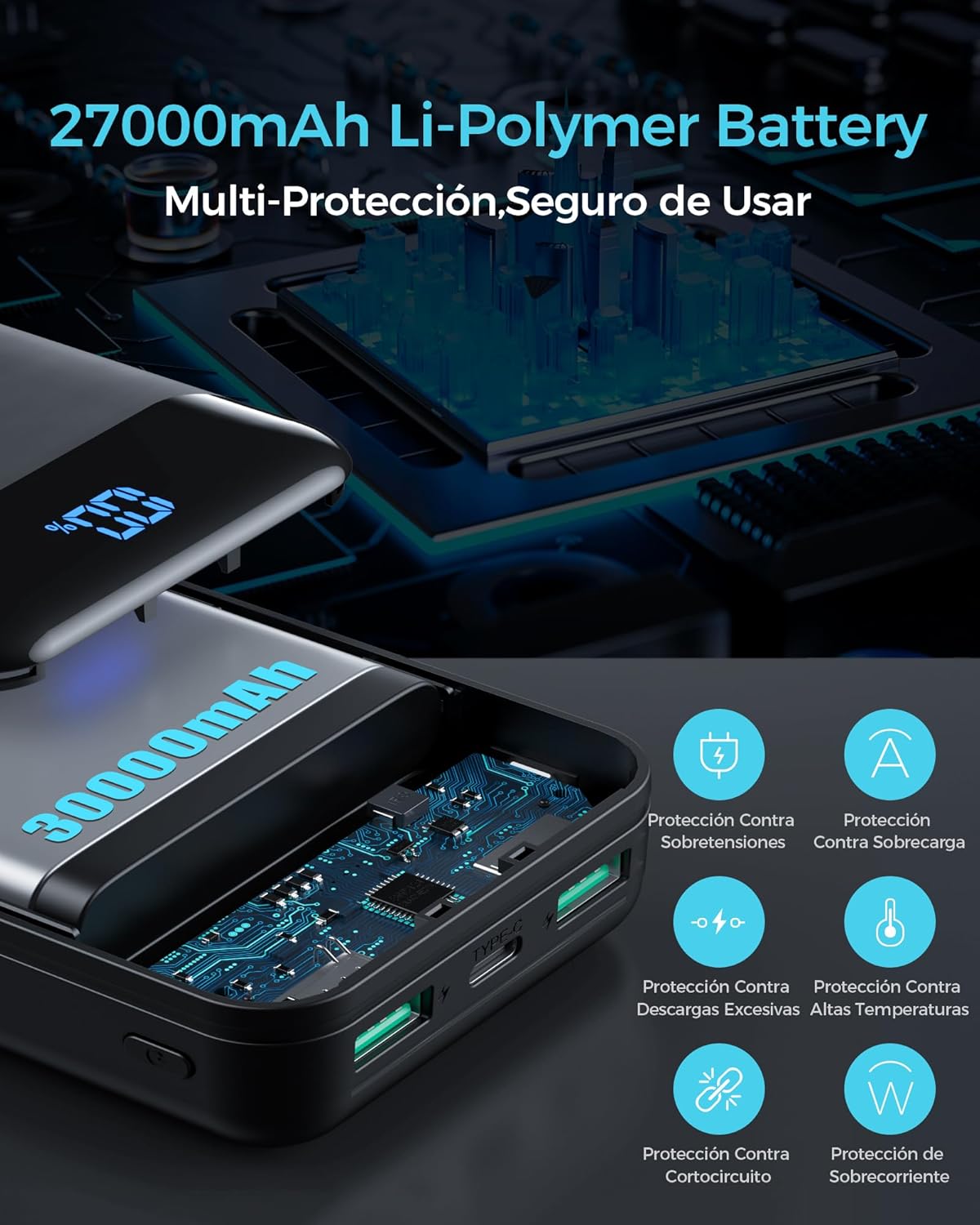 Enerwow Power Bank 27000mAh PD3.0&QC4.0 - immagine 4