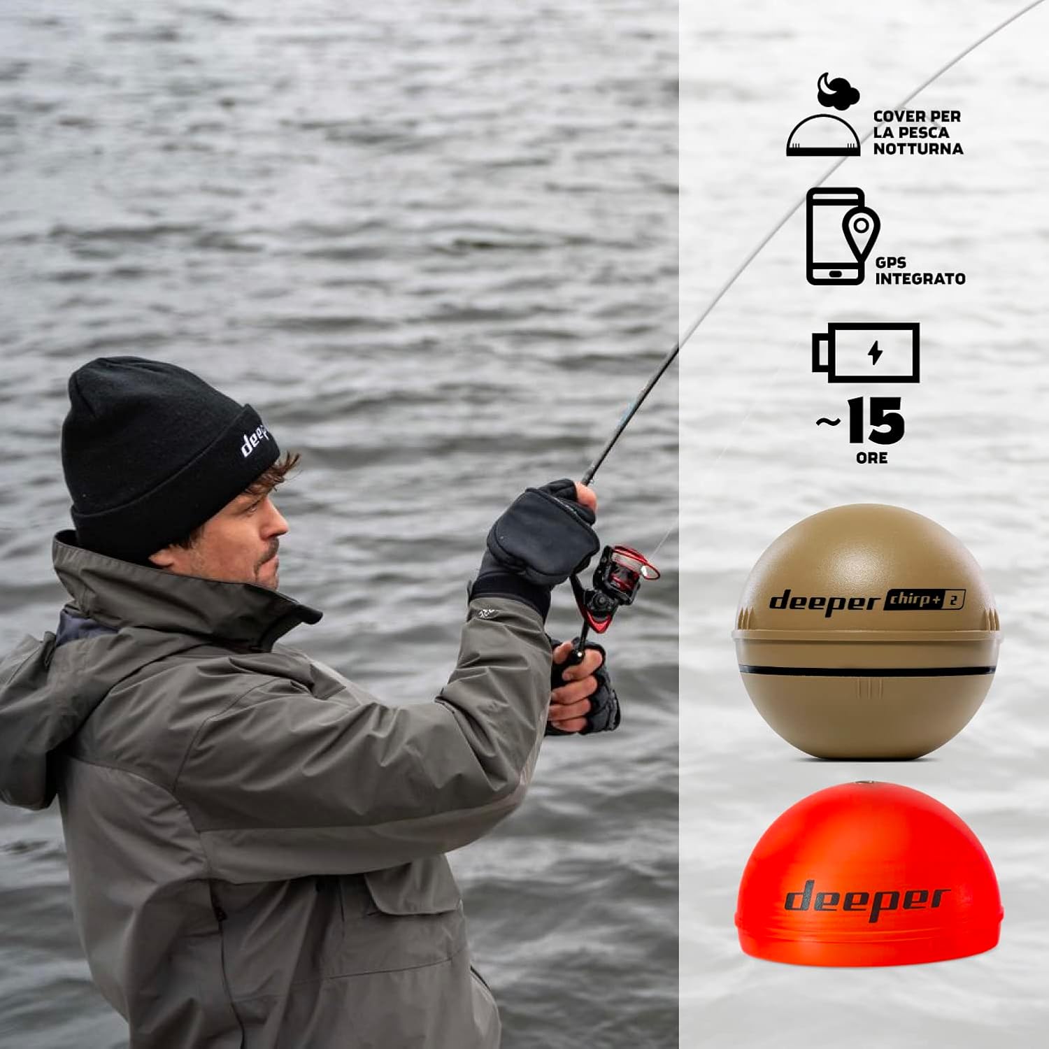 Deeper Chirp+ 2 - Ecoscandaglio da Pesca Portatile GPS - immagine 5