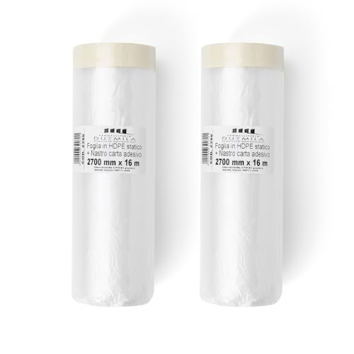 Pennellificio 2000 - Set 2 Rotoli Polietilene Adesivo