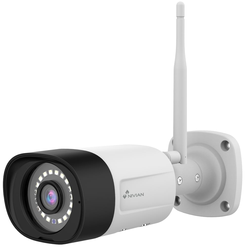 Nivian Telecamera di Sicurezza WiFi-6 2K per Esterni