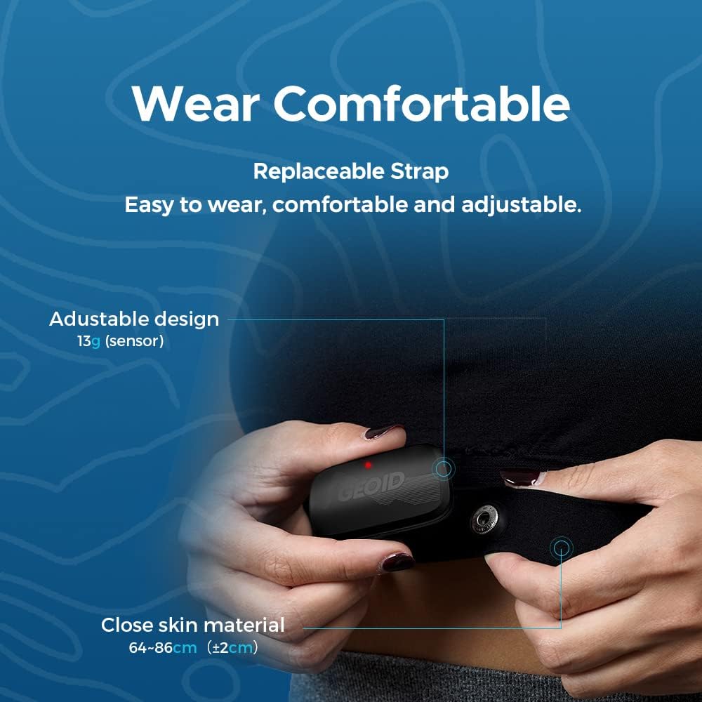 Geoid HS500 Cardiofrequenzimetro Fascia Toracica - immagine 6