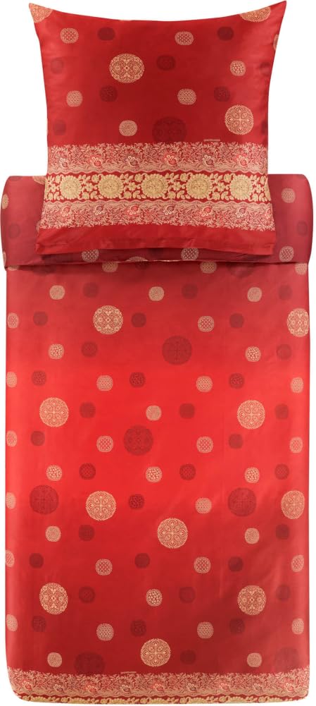 Bassetti PALLAVICINO - Biancheria da Letto Raso Cotone Rosso