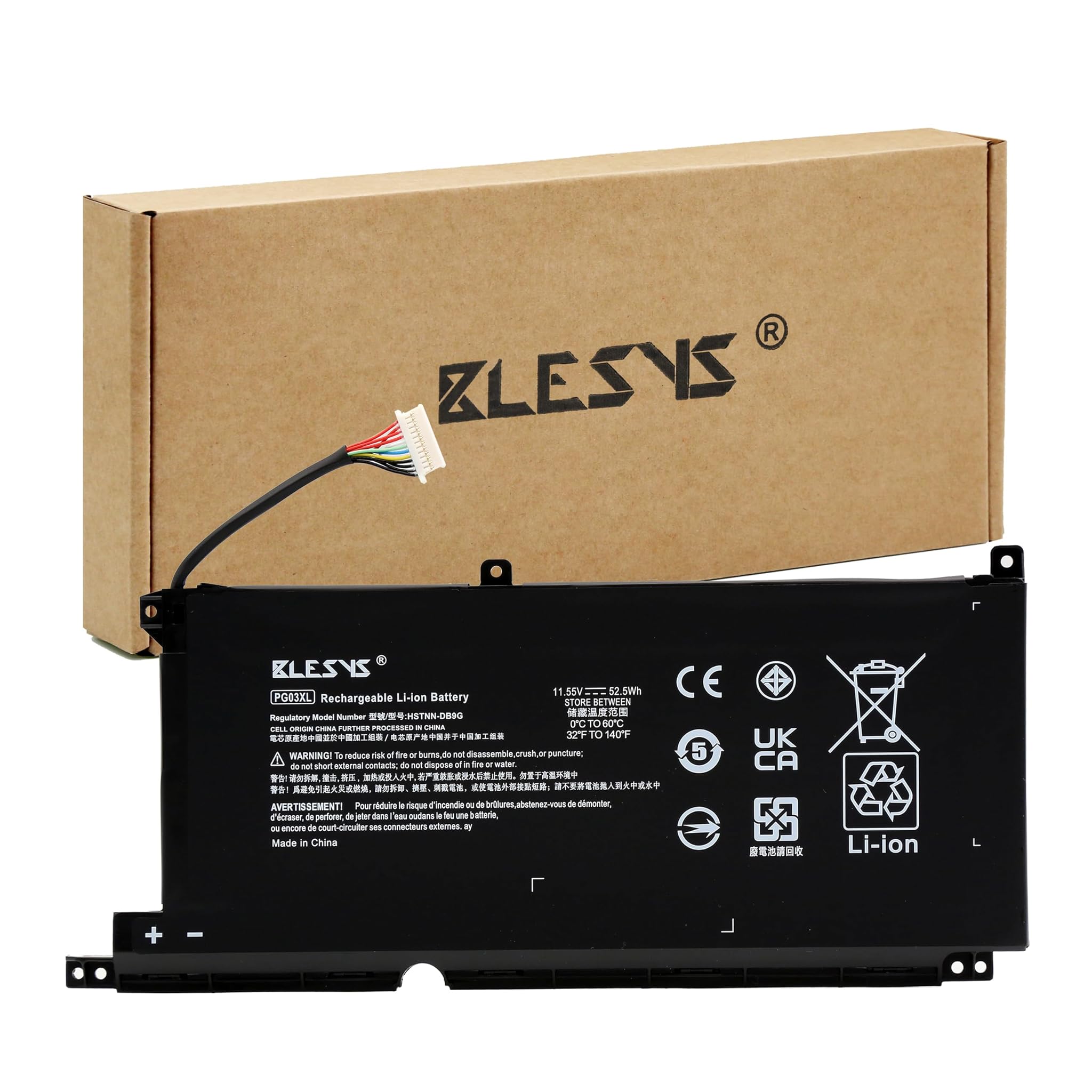 Blesys Batteria per HP Pavilion Gaming Laptop 15-dk
