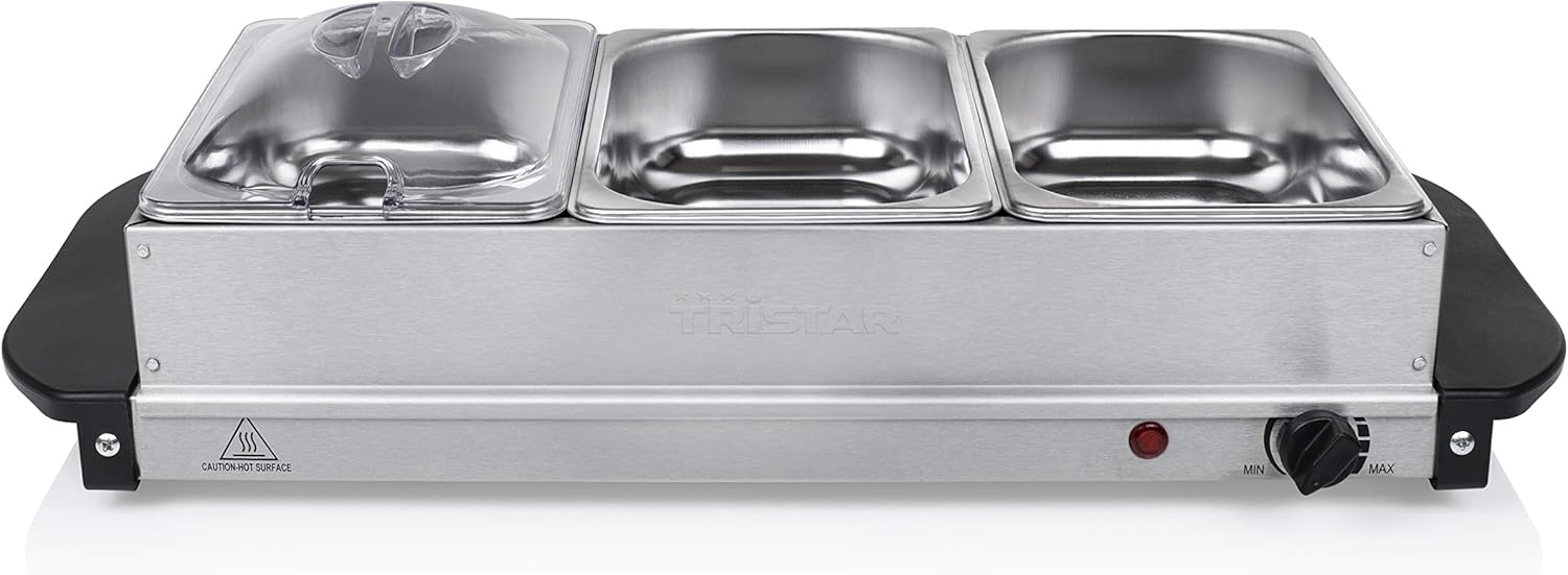 Tristar Scalda Vivande BP-6283 300W 4.8L, Argento/Nero