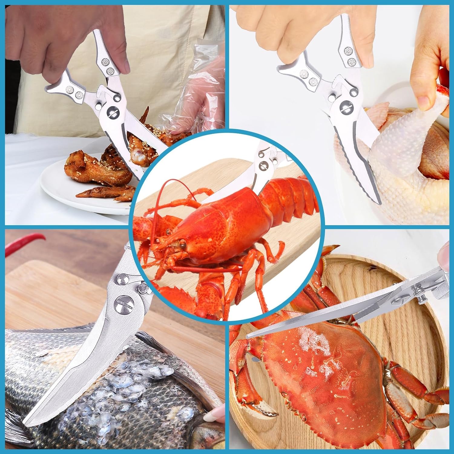 Forbici da Cucina Professionali in Acciaio Inox - immagine 3