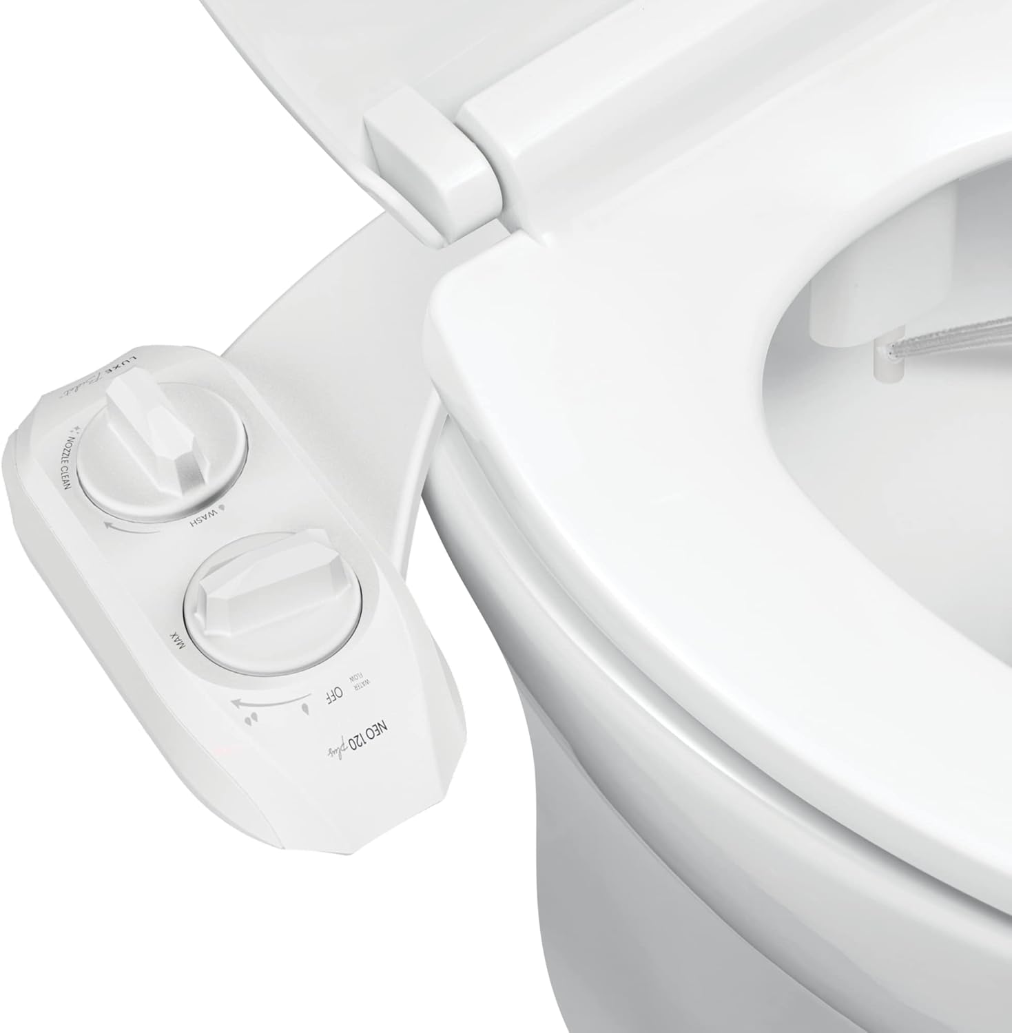LUXE Bidet NEO 120 Plus - Attacco Bidet Sedile WC, Bianco
