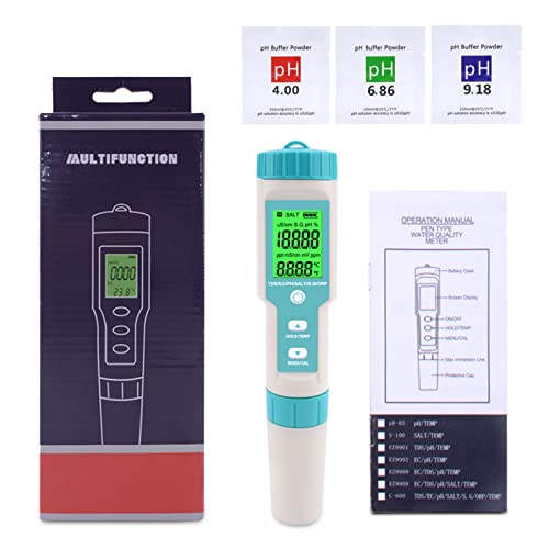 Joyeee Tester Qualità Acqua 7 in 1 LCD Retroilluminato