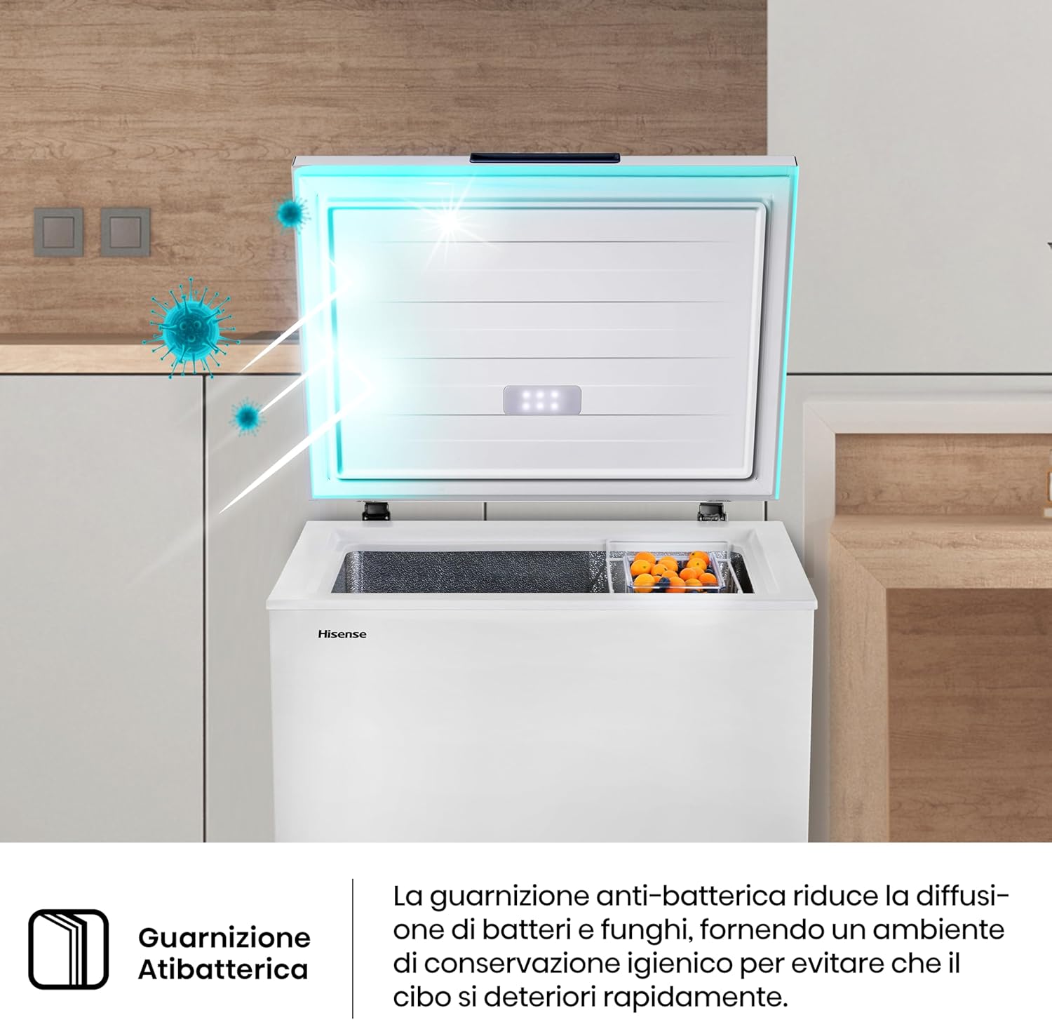 Hisense MCF141E Congelatore a Pozzo 142L, Classe E - immagine 7