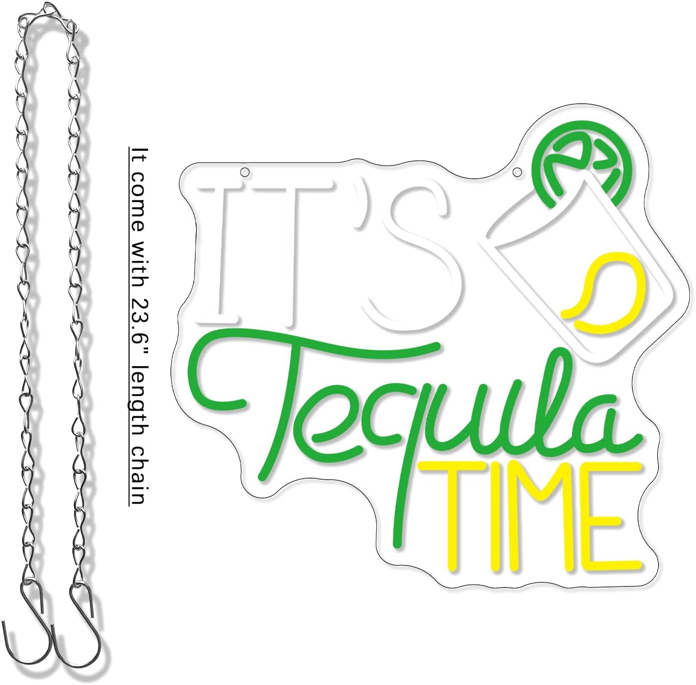 E 'Tequila Time Neon Sign Dimmable per Decorazione - immagine 4