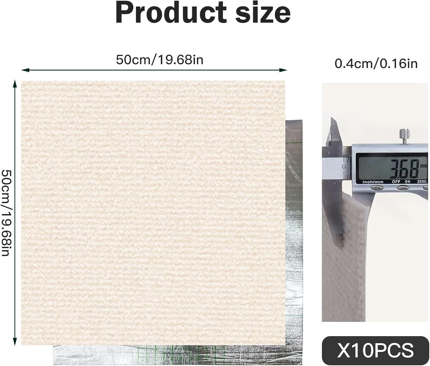 Piastrelle Autoadesive per Tappeti 50x50cm (10 Pezzi) - immagine 2