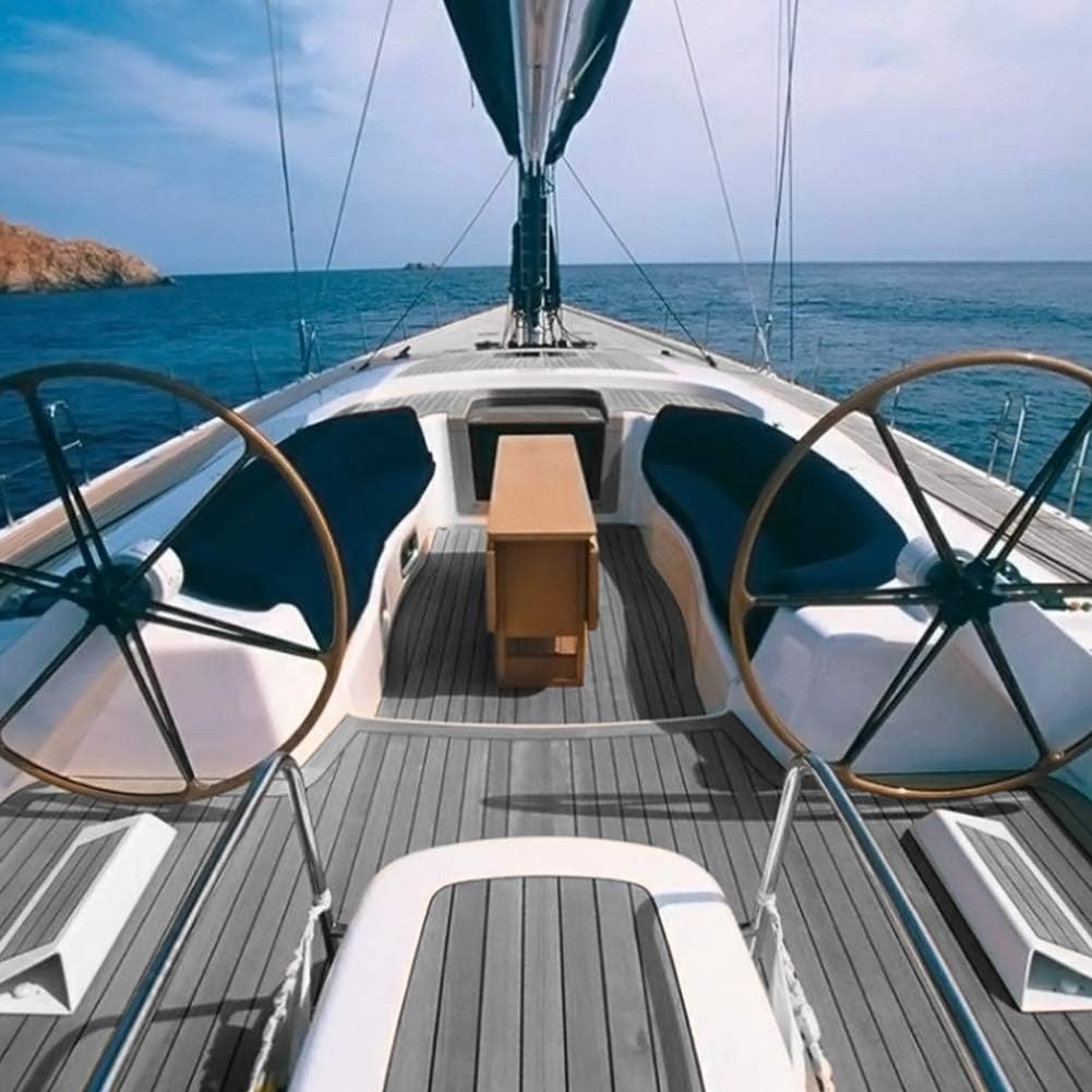 Eva Teak - Rivestimento Pavimento Autoadesivo 240x90x0.6cm - immagine 1