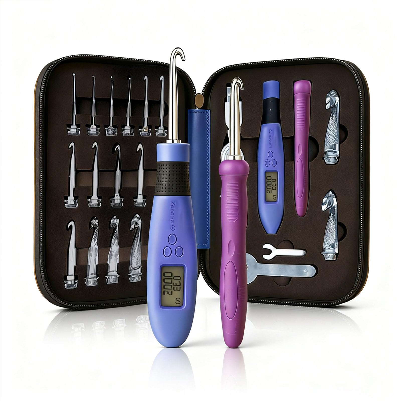 BZVV Set di Uncinetti Digitali Illuminati