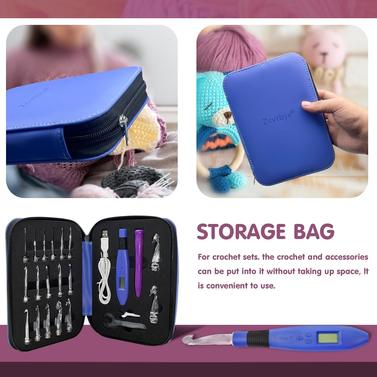 BZVV Set di Uncinetti Digitali Illuminati - immagine 4