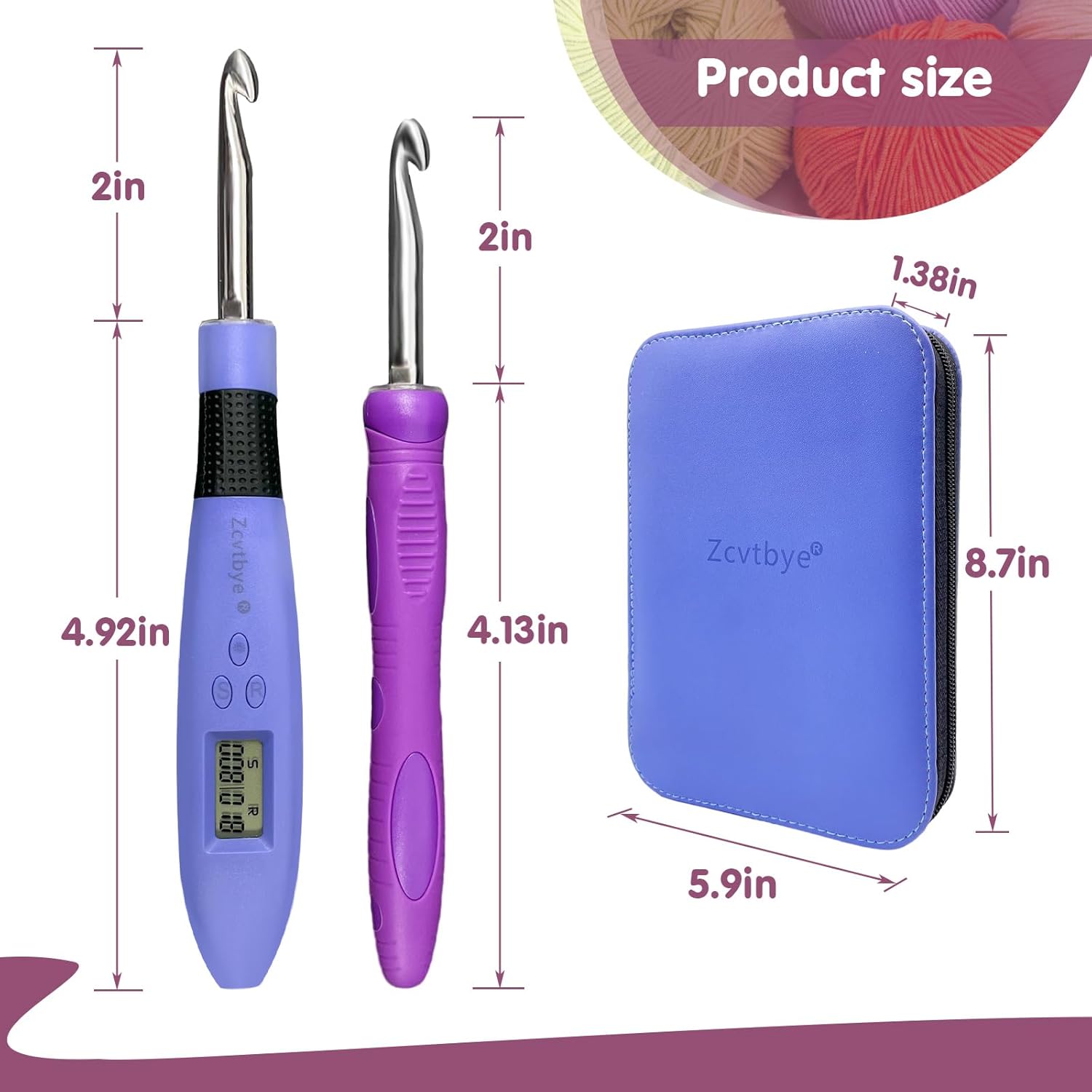 BZVV Set di Uncinetti Digitali Illuminati - immagine 6