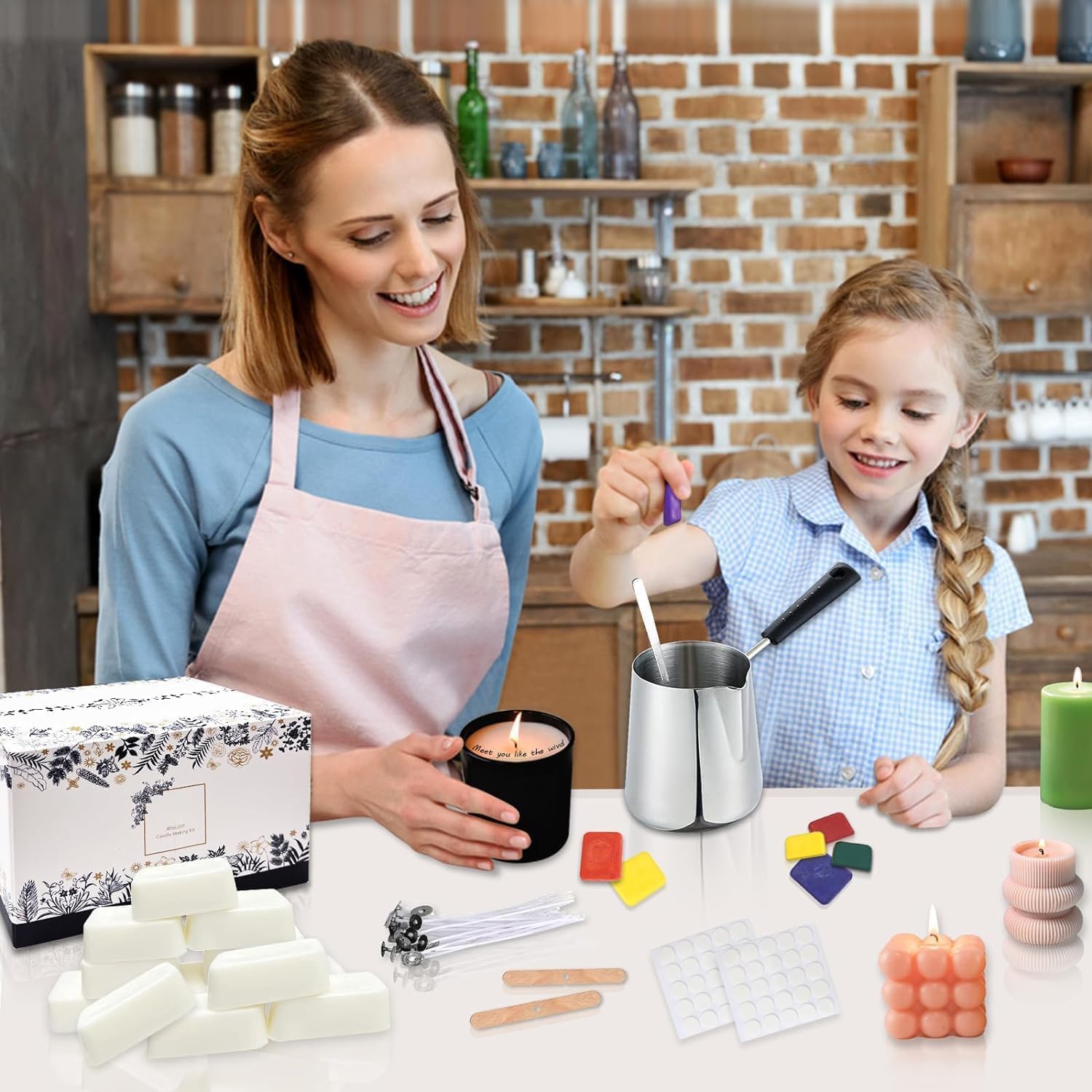 Cera di Soia Naturale 960g per Candele Fai da Te - immagine 5