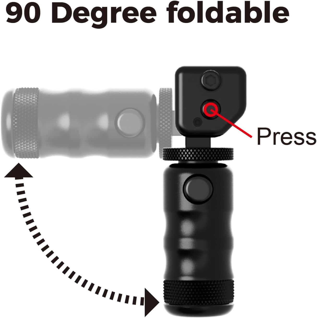 Monopiede picatini, Monopiede di precisione picatini regolabile in Altezza, 3 3/4 "a 4 3/4" - immagine 3