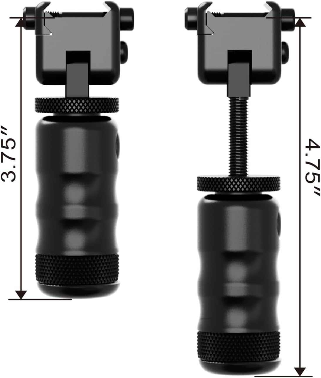 Monopiede picatini, Monopiede di precisione picatini regolabile in Altezza, 3 3/4 "a 4 3/4" - immagine 5