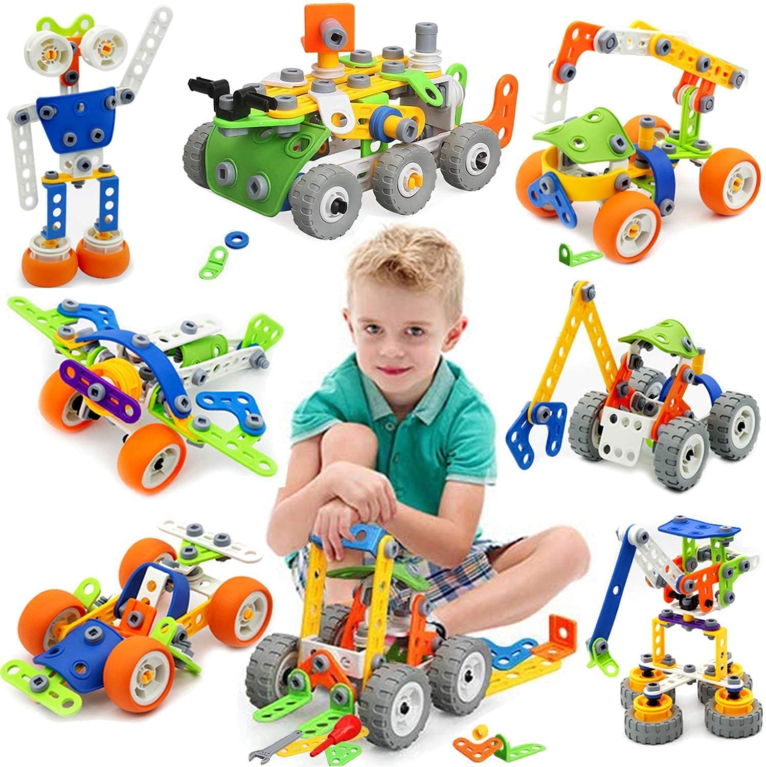 Giochi Costruzioni per Bambini 175pz 11-in-1