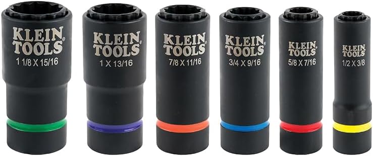 Klein Tools 66010 - Set Chiavi a Bussola 2 in 1, 6 Pezzi - immagine 6
