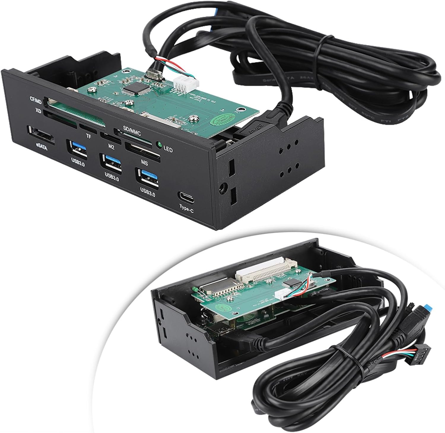 Lettore Multi-Scheda USB 3.0 Interno 5,25 Pollici - immagine 2